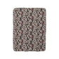 A plush fleece blanket with a floral William Morris & Co pattern in mocha colour.