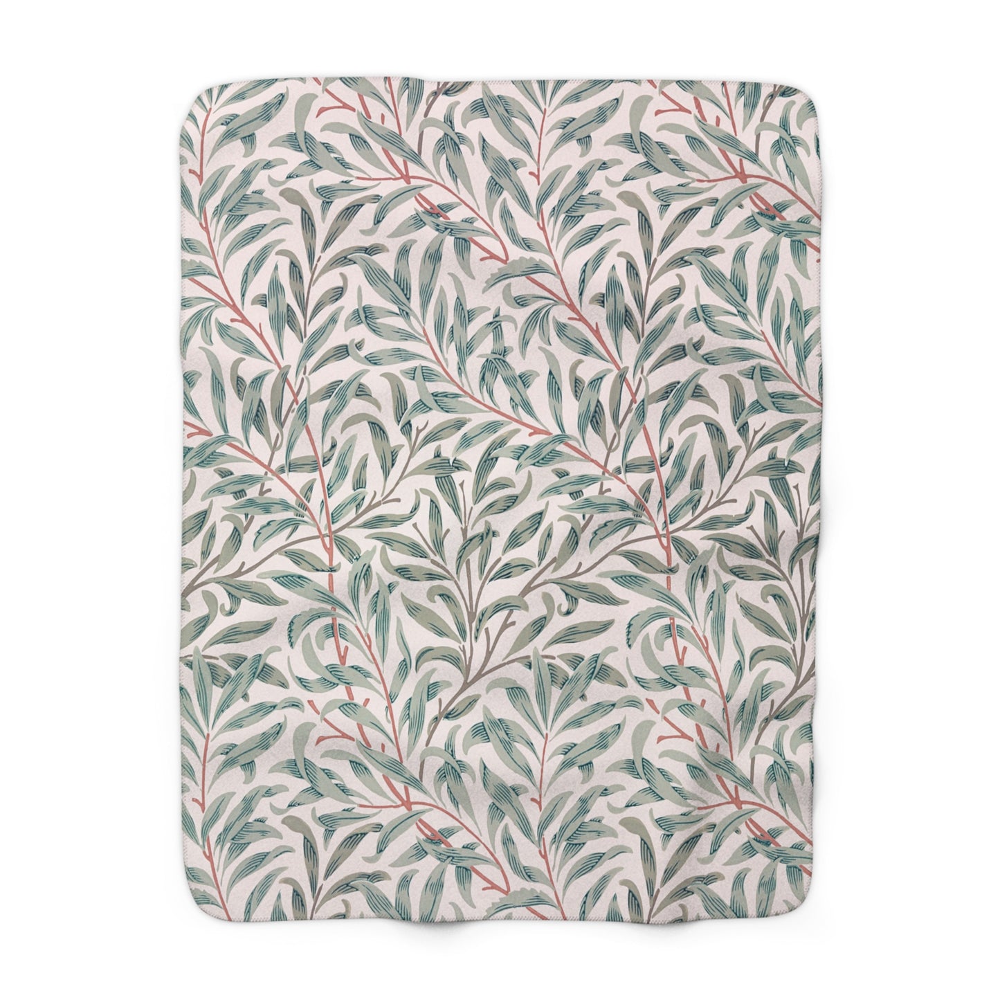 Floral patterned fabric cover on a white background