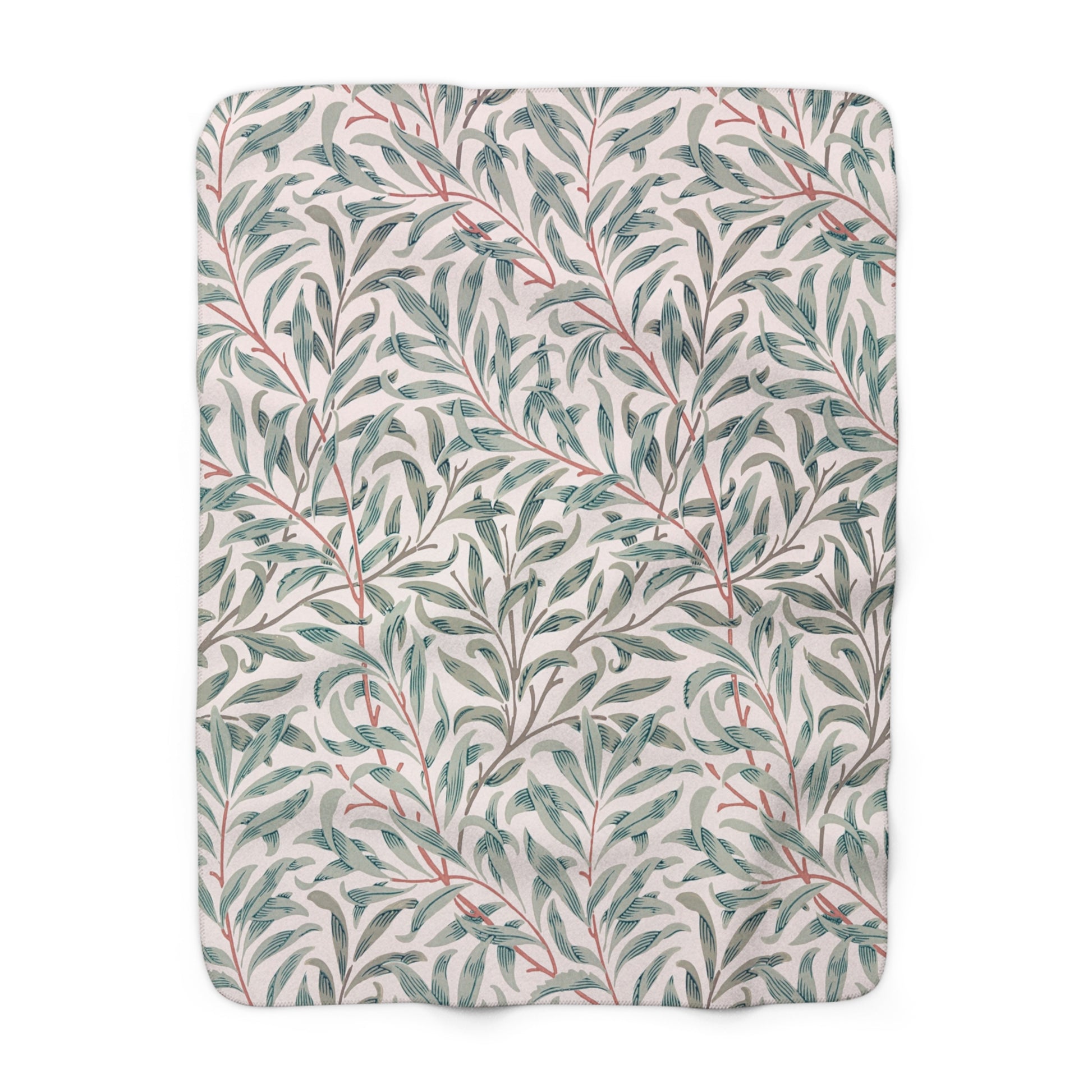Floral patterned fabric cover on a white background