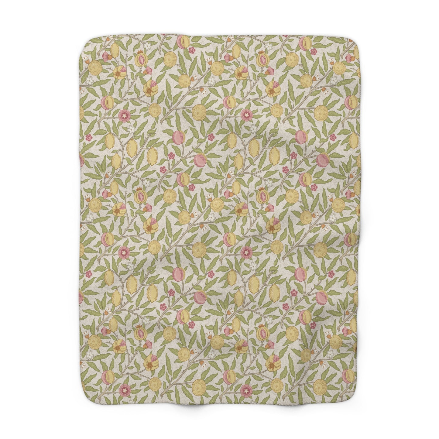 Floral patterned fabric swatch on a white background by William Morris & Co