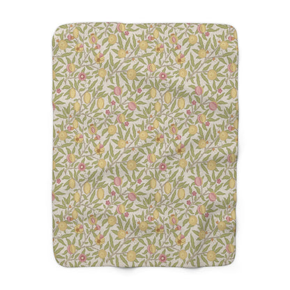Floral patterned fabric swatch on a white background by William Morris & Co
