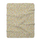 Floral patterned fabric on a white background