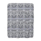 Patterned William Morris & Co sherpa blanket with floral design on a white background