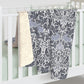 Sherpa Fleece Blanket inspired by William Morris & Co in a pattern called Brer Rabbit Collection (Grey)