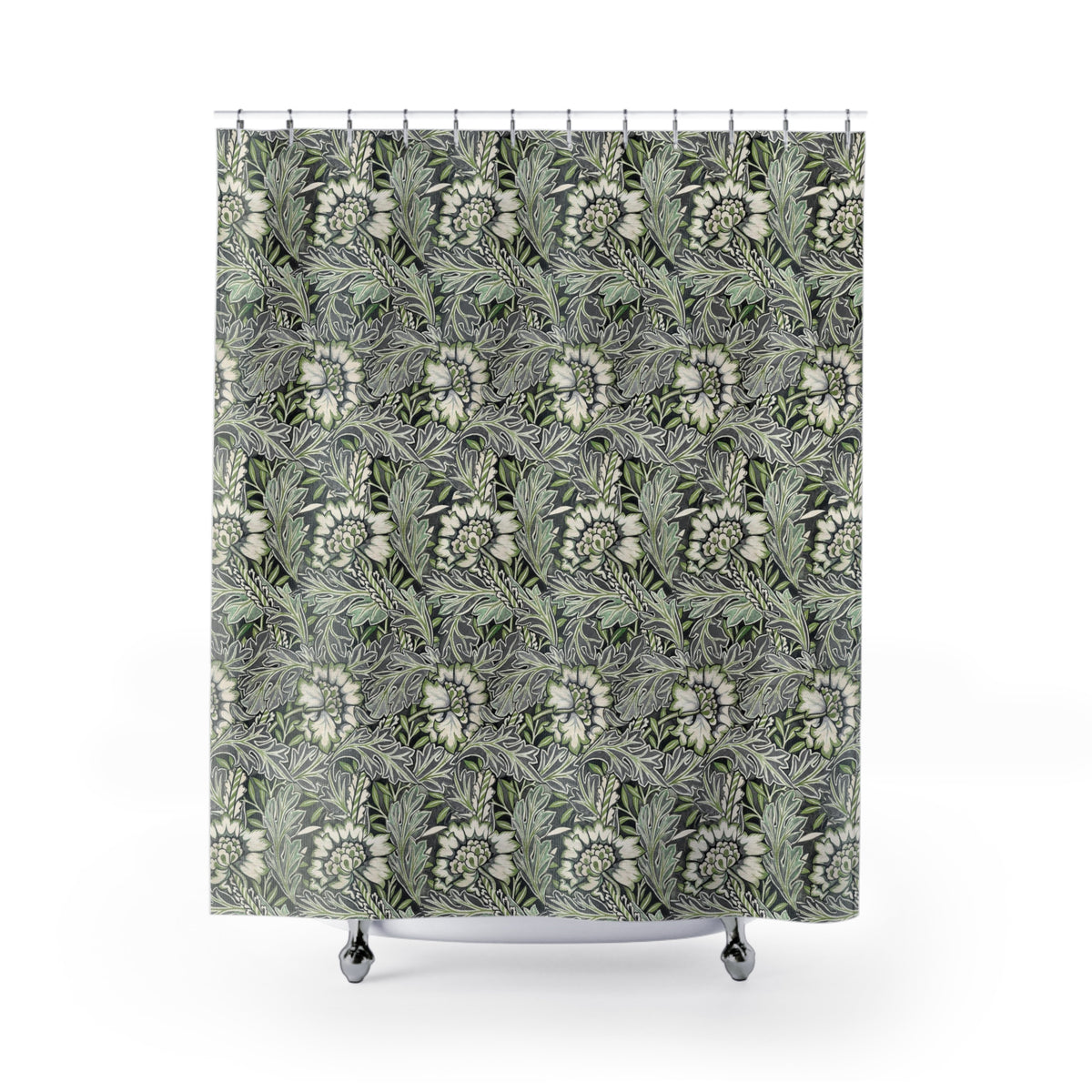 Shower Curtain inspired by William Morris - Anemone Collection (Mist)