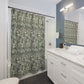 Shower Curtain inspired by William Morris - Anemone Collection (Mist)