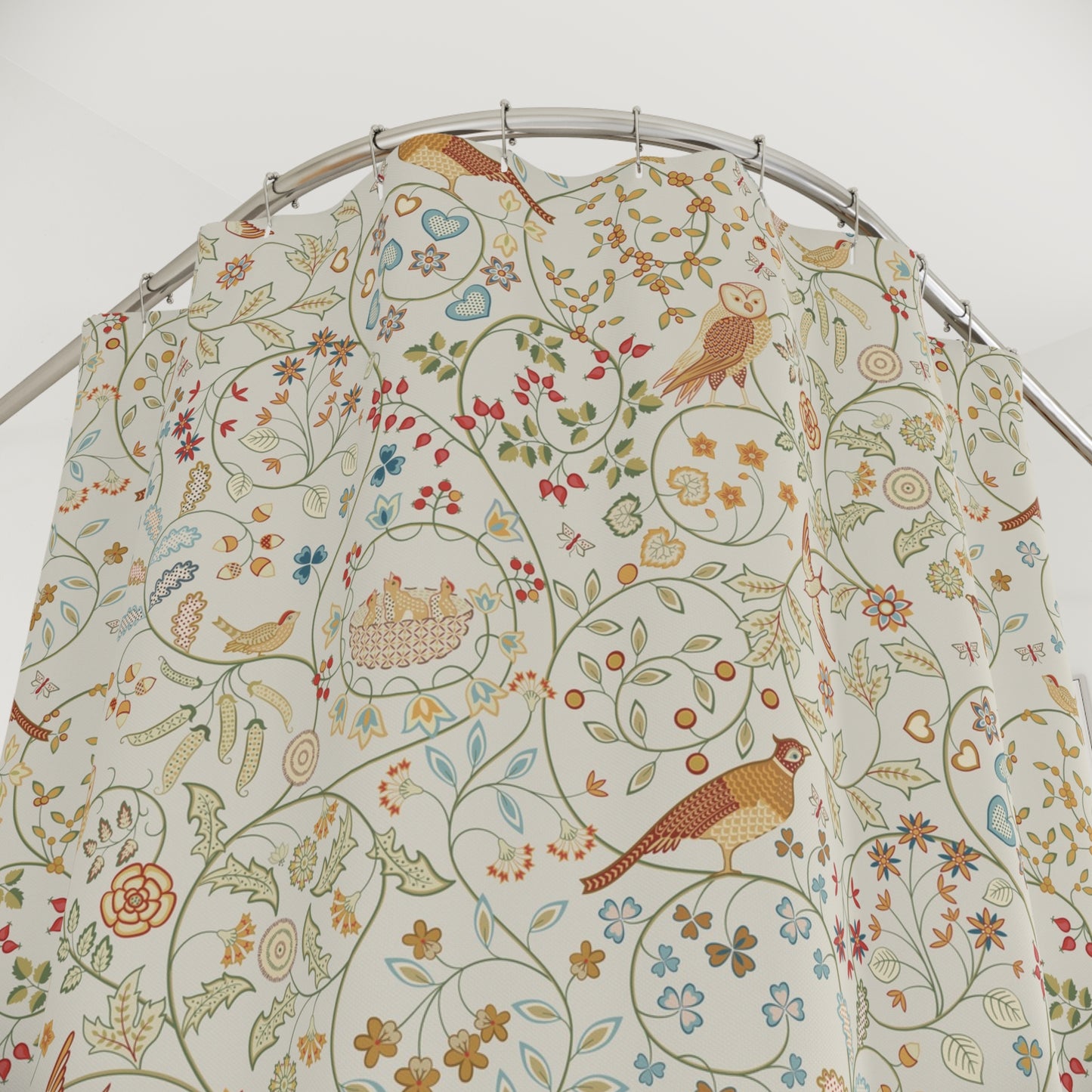 Shower Curtain inspired by William Morris - Newill Collection