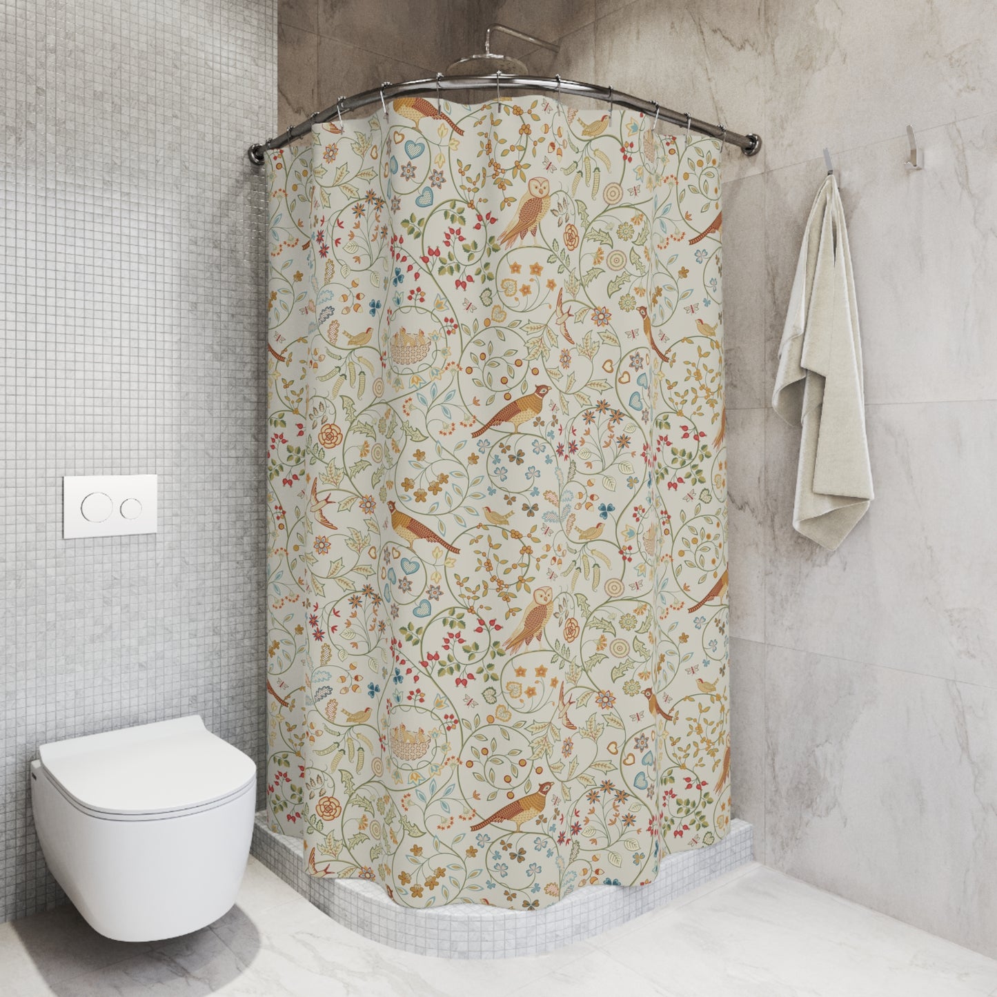 Shower Curtain inspired by William Morris - Newill Collection