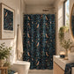 Shower Curtain inspired by William Morris - Newill Collection (Night)