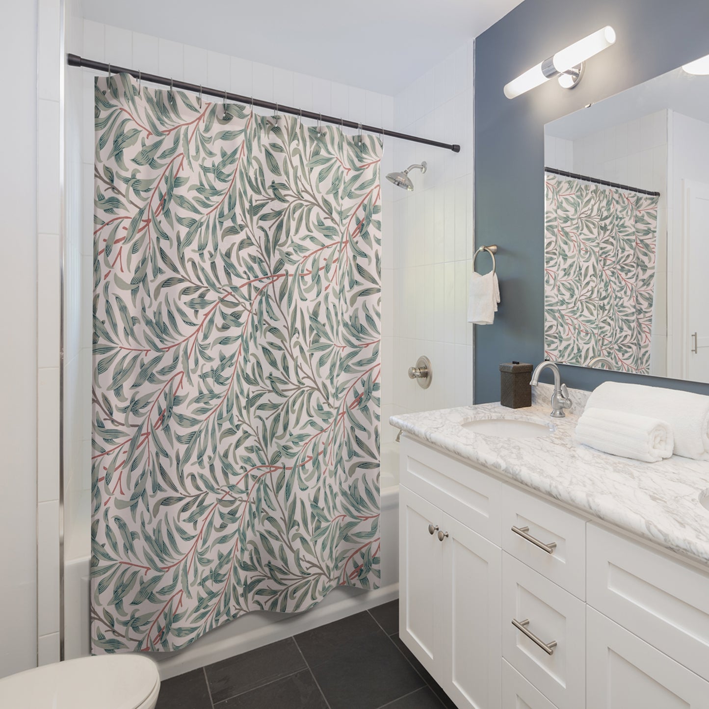 Shower Curtain inspired by William Morris - Willow Bough Collection
