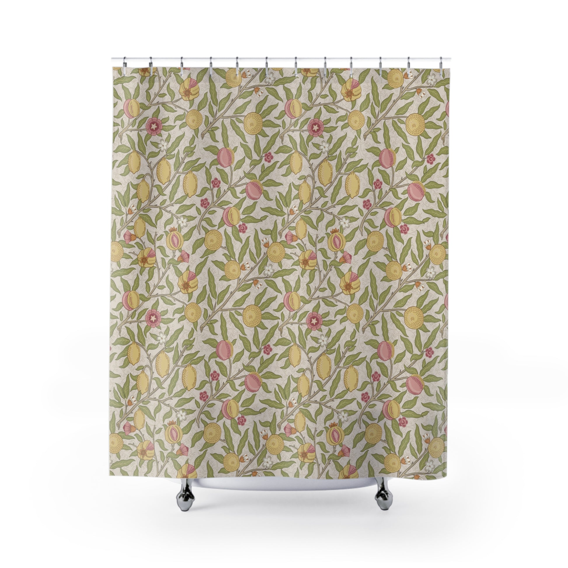 Shower Curtain inspired by William Morris - Four Fruits Collection (Sand)
