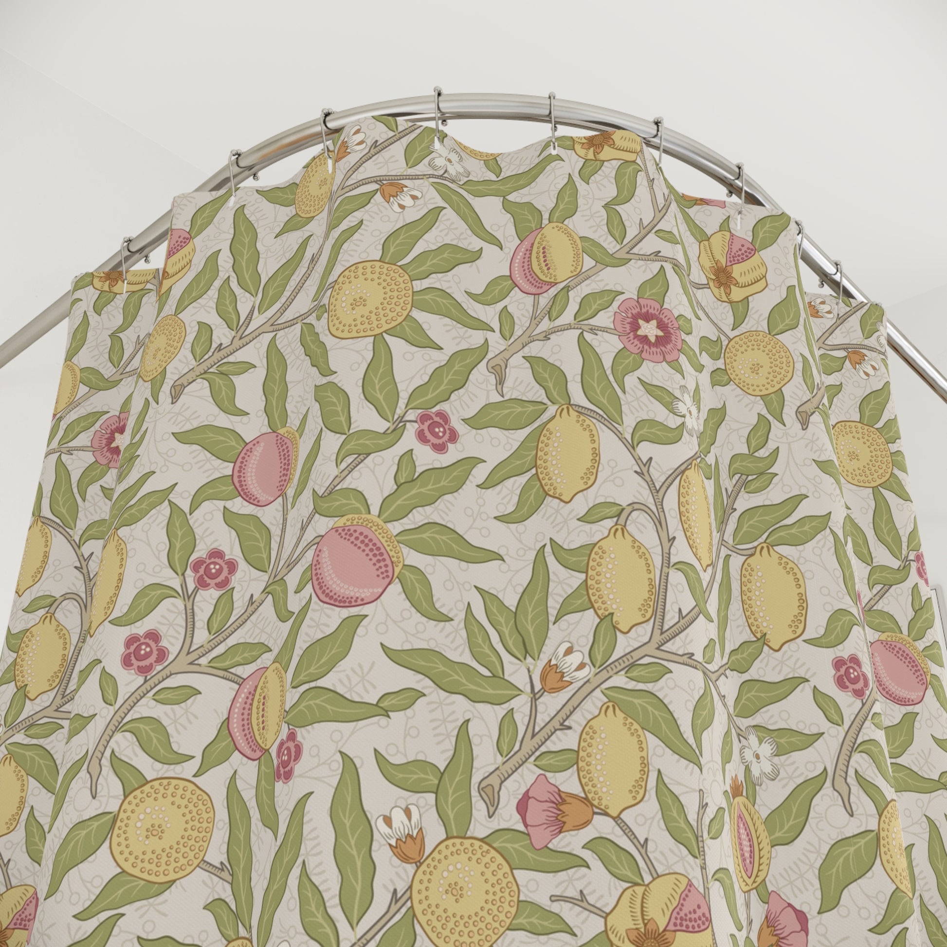 Shower Curtain inspired by William Morris - Four Fruits Collection (Sand)