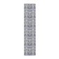 Decorative runner with floral pattern on a white background