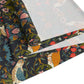 Roll of decorative wrapping paper with intricate designs.