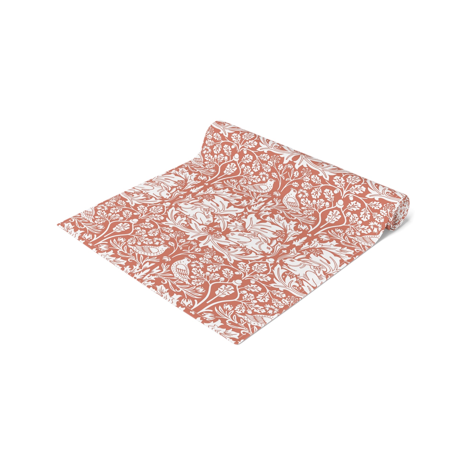 Floral patterned fabric on a white background