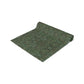 A green table runner with a floral William Morris & Co pattern displayed on a dining table.