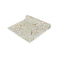 Floral and bird patterned fabric on a white background