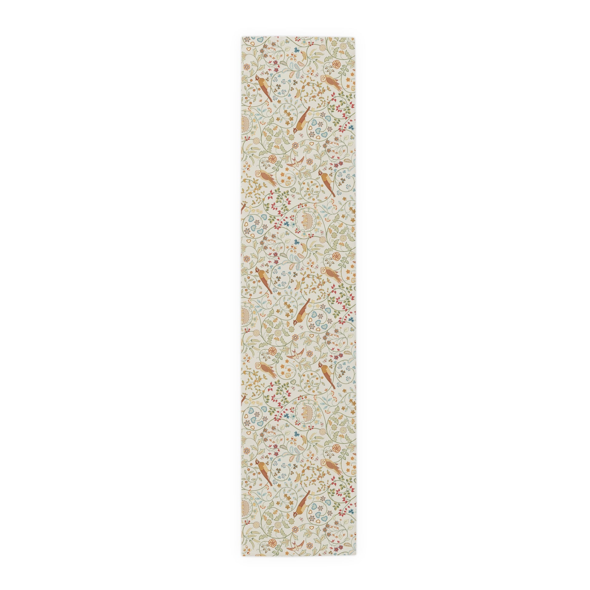 Yoga mat with floral pattern on a white background