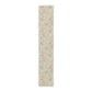 Rectangular mat with a floral pattern on a white background