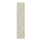 Floral patterned wallpaper strip on a white background