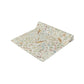 Floral and nature-themed fabric swatch on a white background