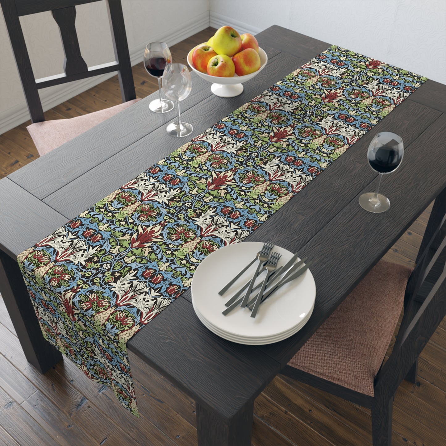 Table Runner inspired by William Morris - Snakeshead Collection