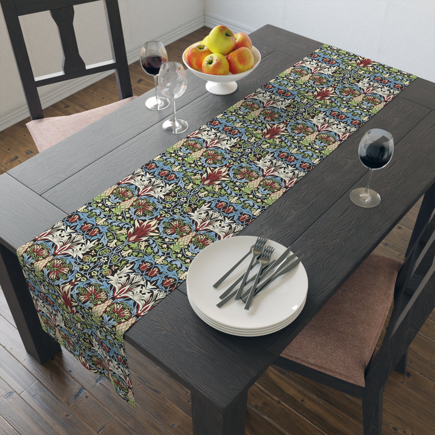 Table Runner inspired by William Morris - Snakeshead Collection