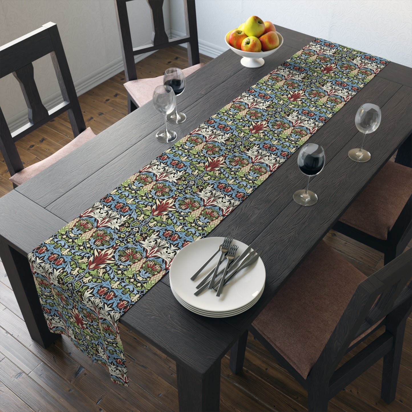 Table Runner inspired by William Morris - Snakeshead Collection