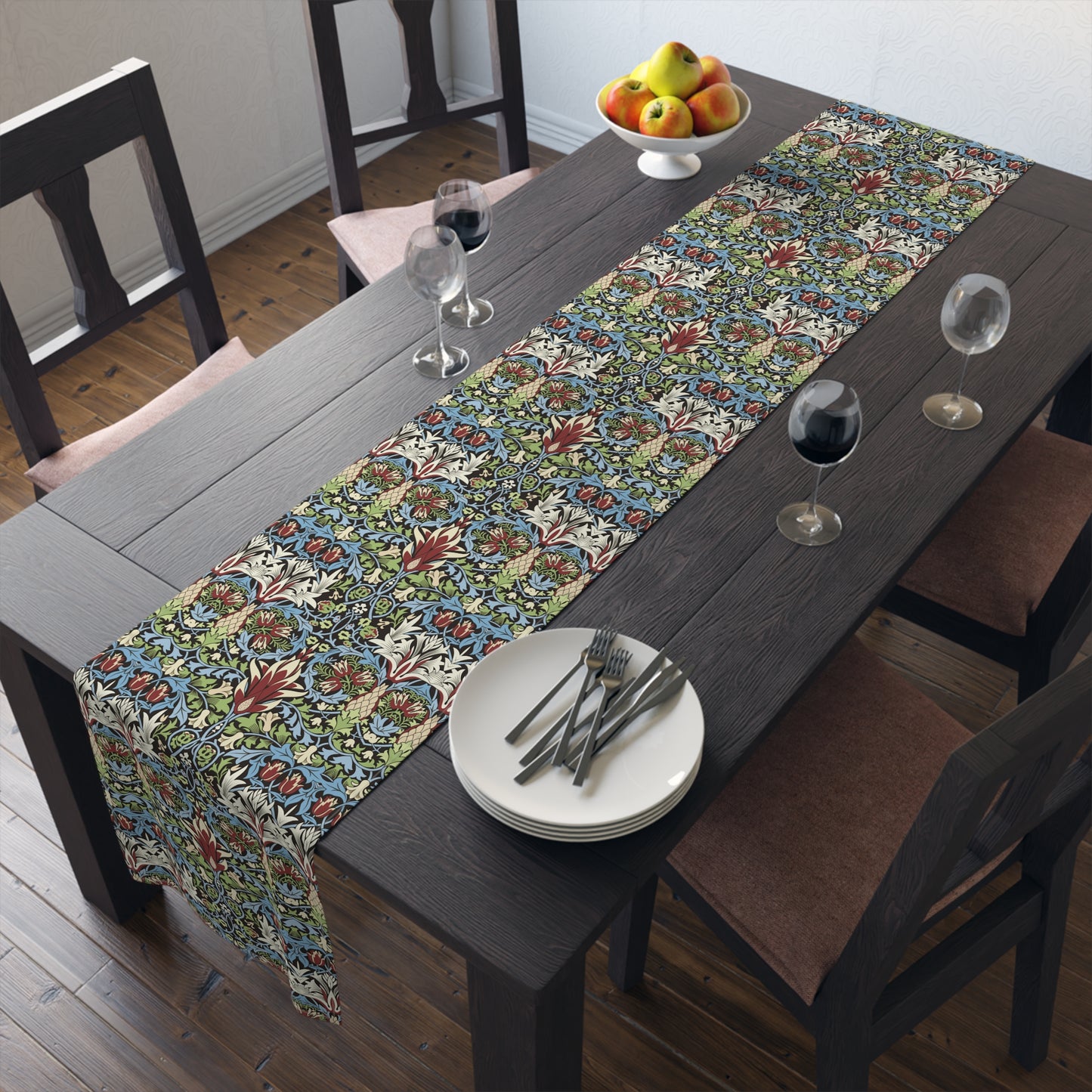 Table Runner inspired by William Morris - Snakeshead Collection