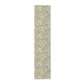 Patterned green and white strip on a white background