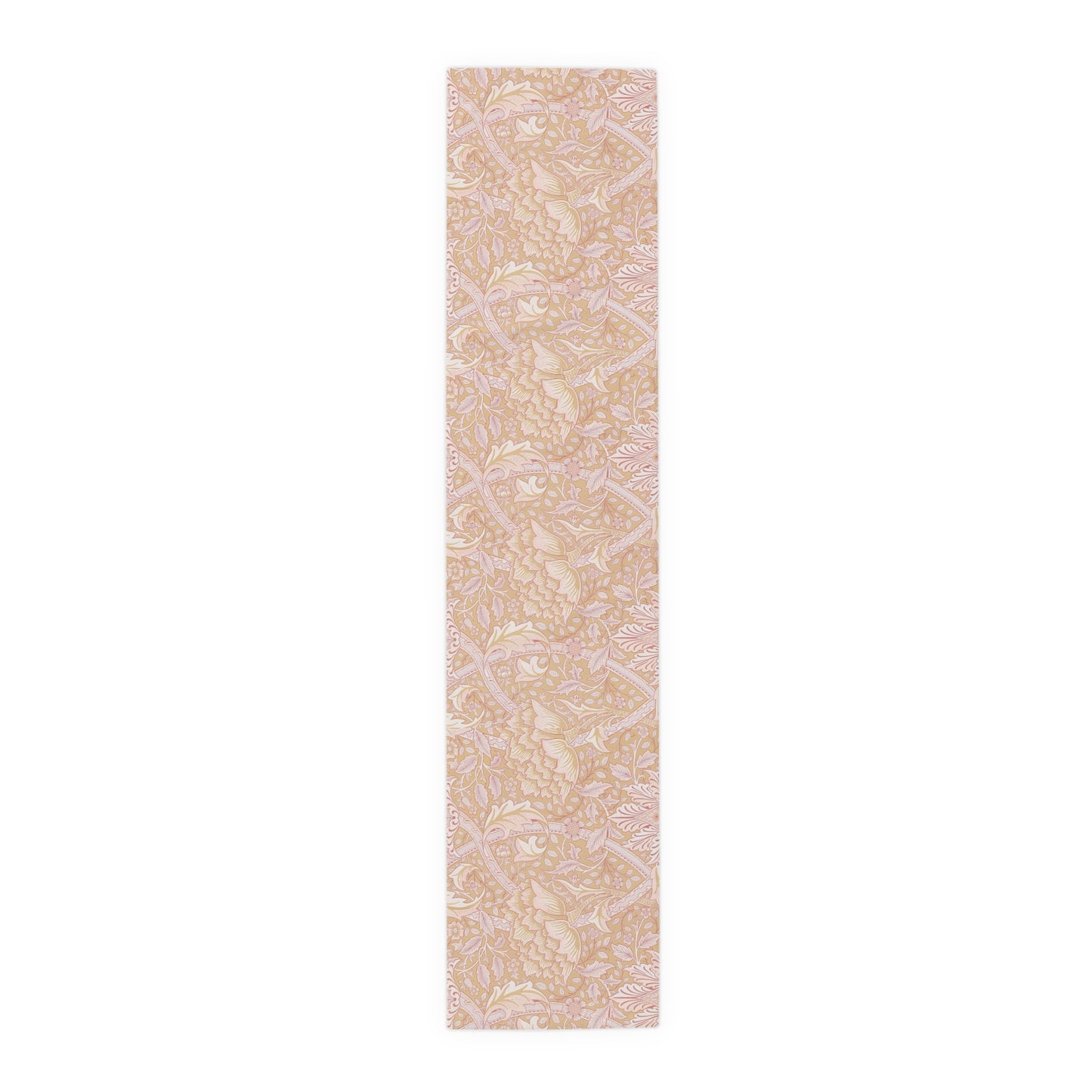Beige lace trim on a white background