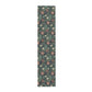 Floral patterned mat on a white background