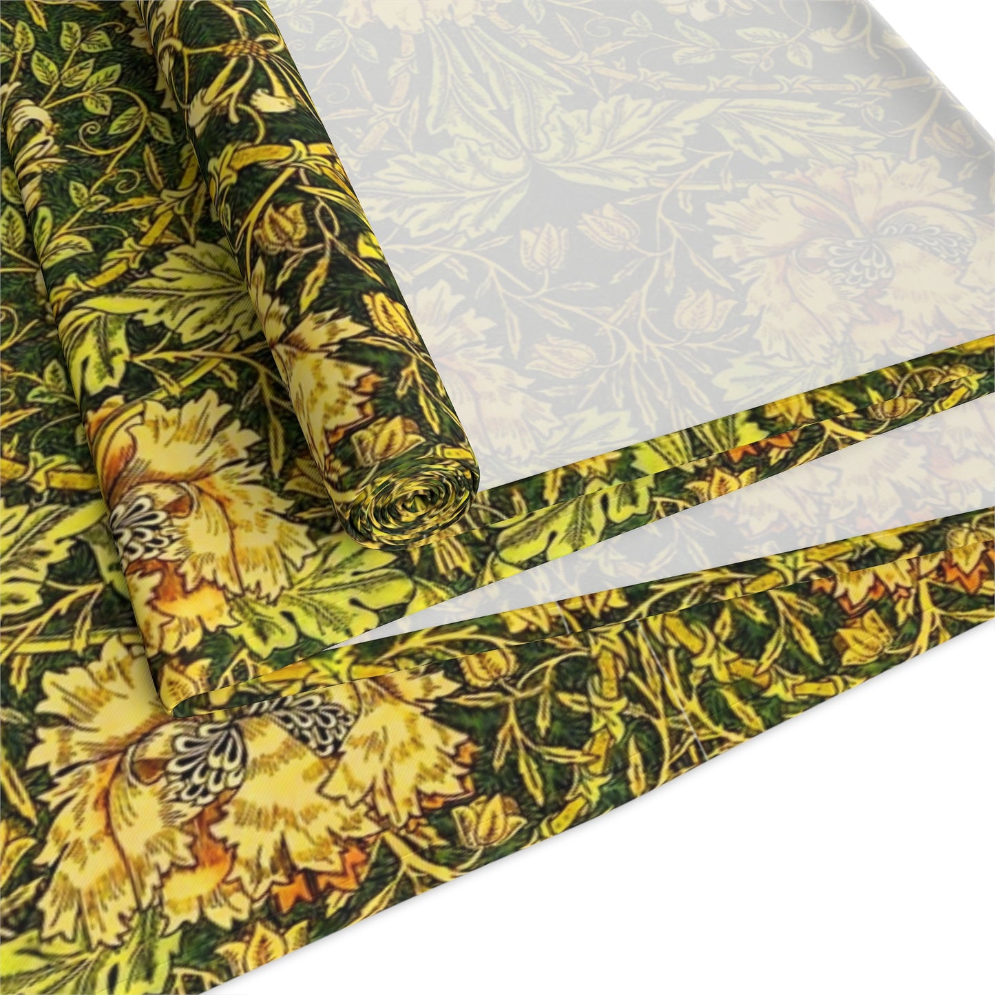 Table Runner inspired by William Morris - Honeysuckle Collection (Gold)