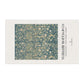 Kitchen Tea Towel designed by May Morris for William Morris & Co in a green floral pattern called Melsetter Collection (Evergreen Teal) an Art Print on a tea Towel