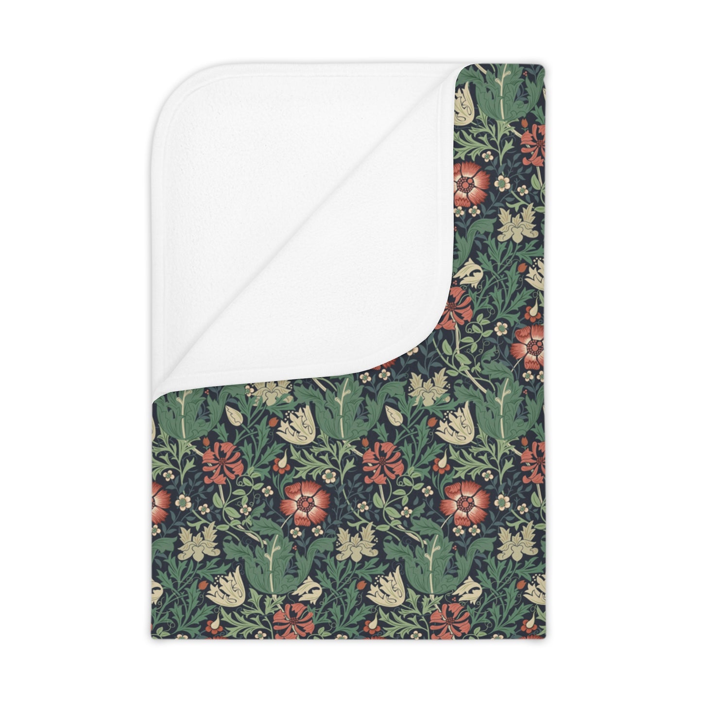 Floral patterned product on a white background