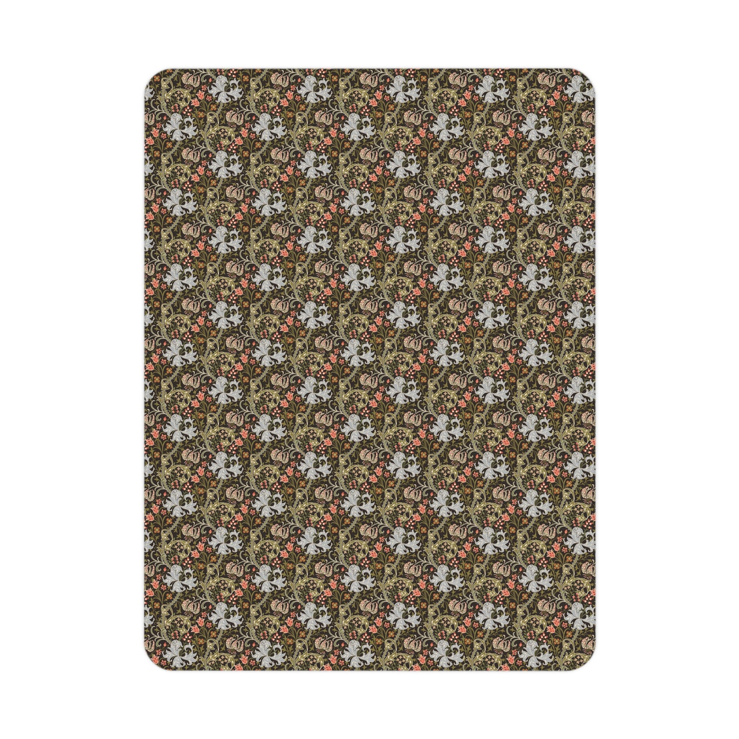 Floral patterned product on a white background