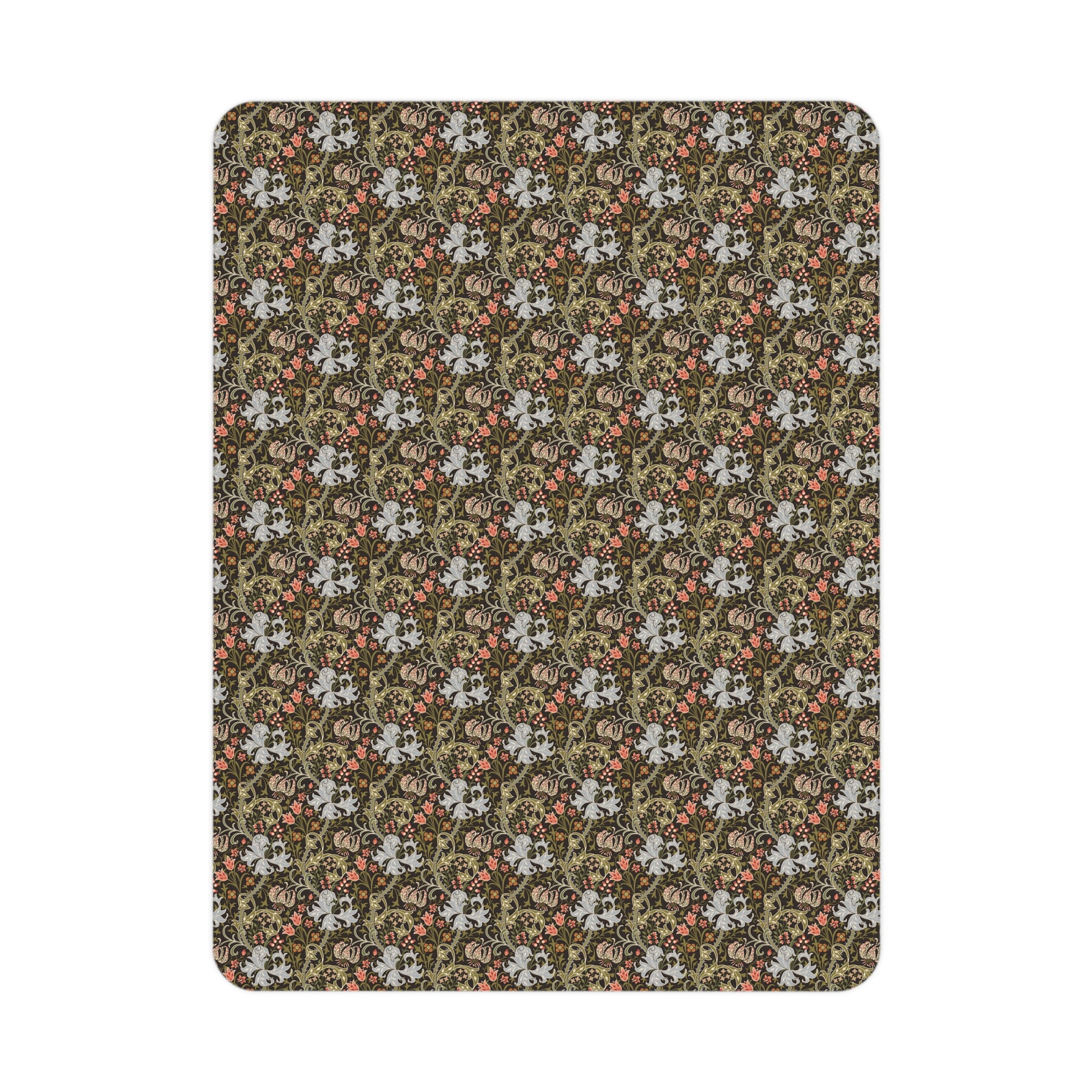 Floral patterned product on a white background