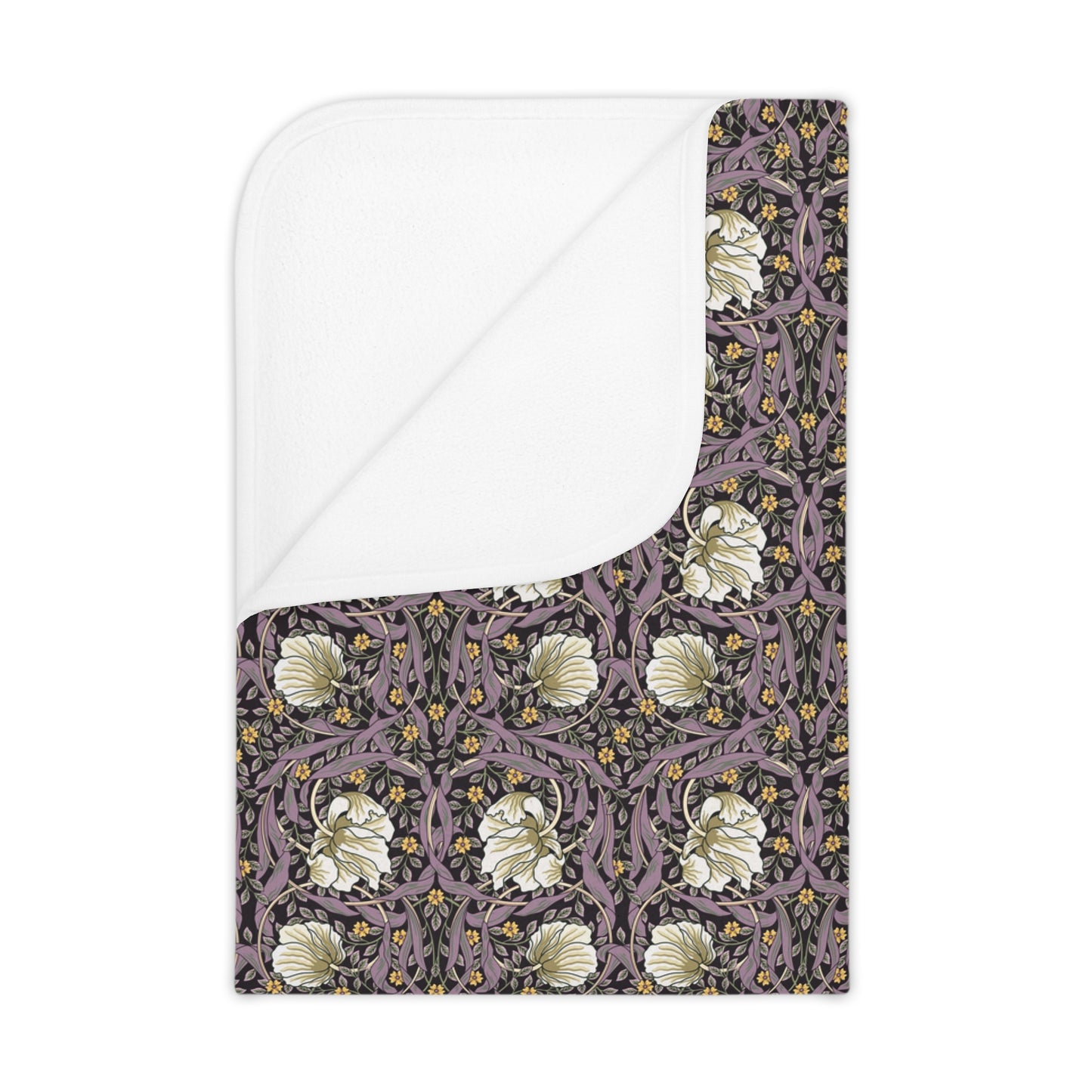 Floral patterned product with white interior on a white background