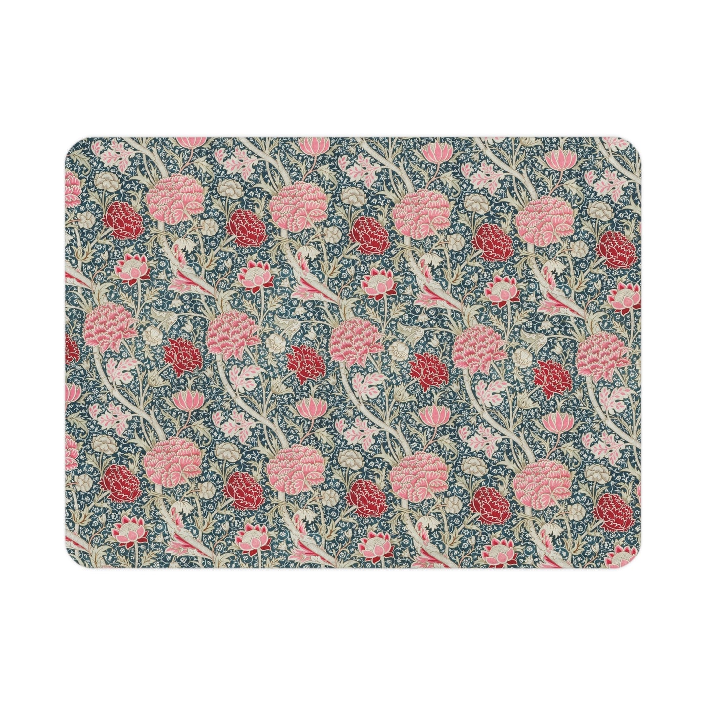 Floral patterned product on a white background