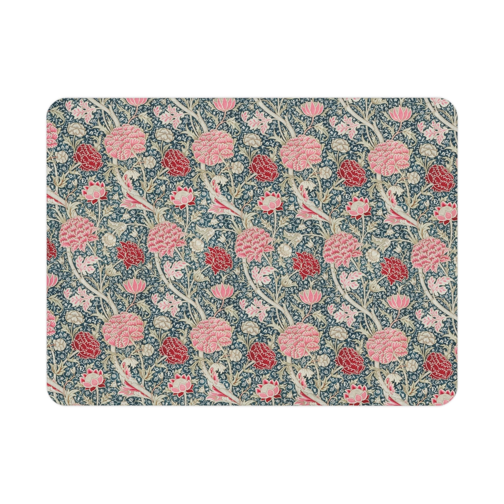 Floral patterned product on a white background