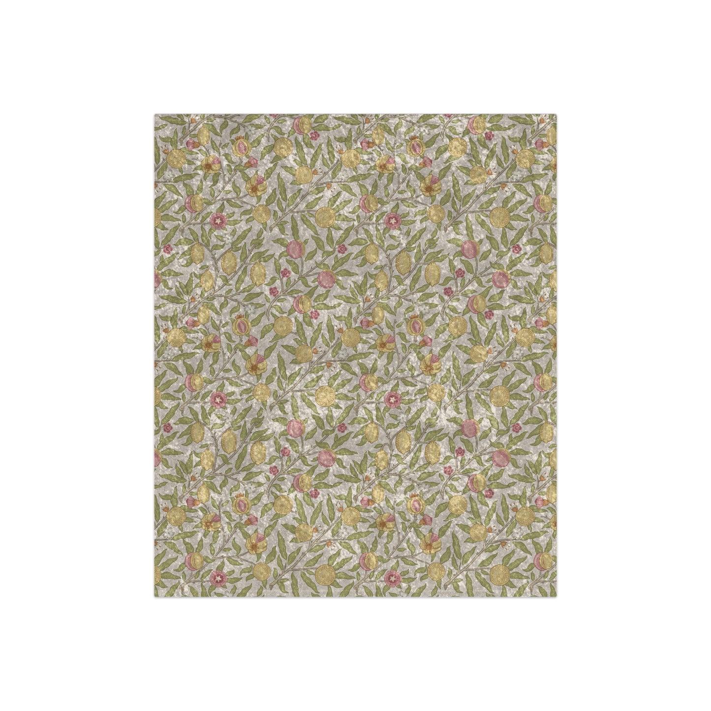 Floral patterned fabric swatch on a white background