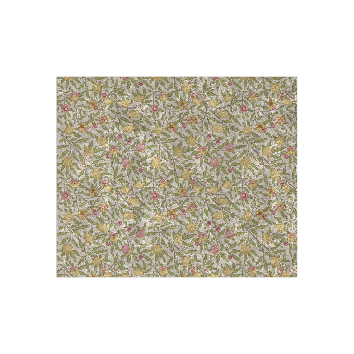 Floral patterned fabric swatch on a white background