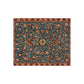 A lush crushed velvet blanket with a William Morris & Co floral pattern in rich colours, hemmed edges and a silky finish.