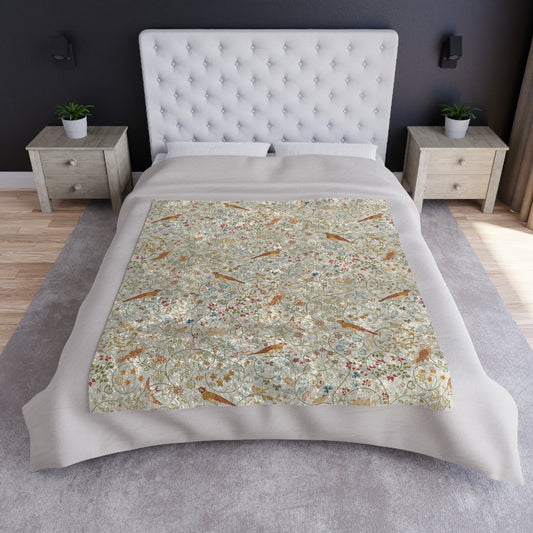 Velvet Blanket inspired by William Morris - Newill Collection (Day)
