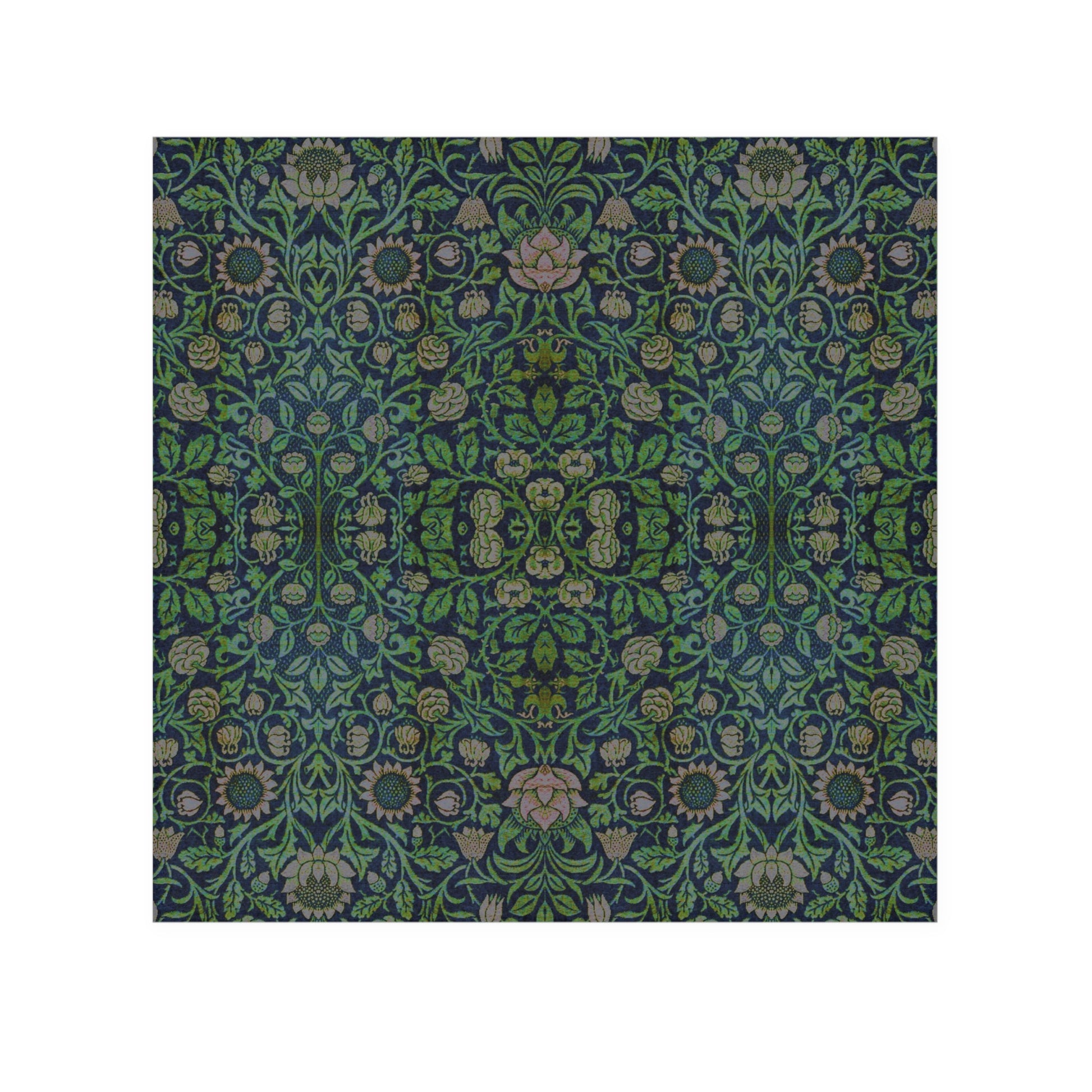 Washcloth inspired by William Morris & Co - Violet and Columbine Collection (Green)