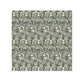 A gray washcloth with a floral pattern inspired by William Morris, featuring a design with leaves and anemone flowers.