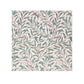 Fabric washcloth with a leaf pattern on a white background