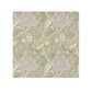 Decorative washcloth swatch with intricate floral and leaf pattern on a light green background