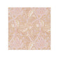 Decorative washcloth swatch with intricate floral pattern on a beige background