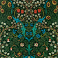 Coconut Coir Doormat inspired by William Morris - Tulip Collection (Red)